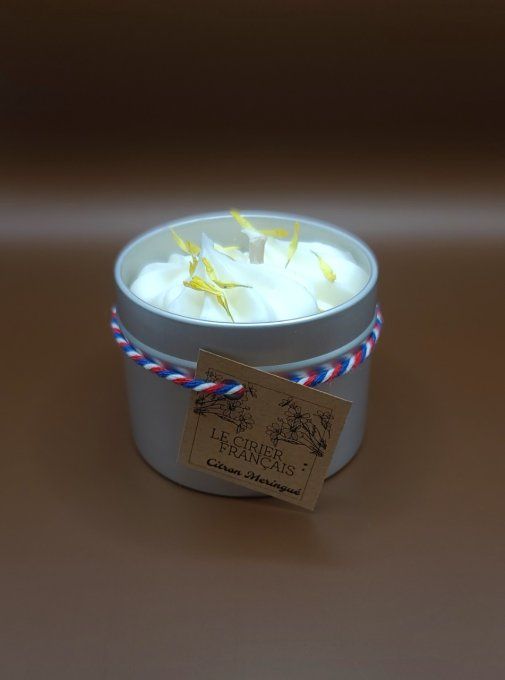 Bougie fouettée Citron meringué 100g